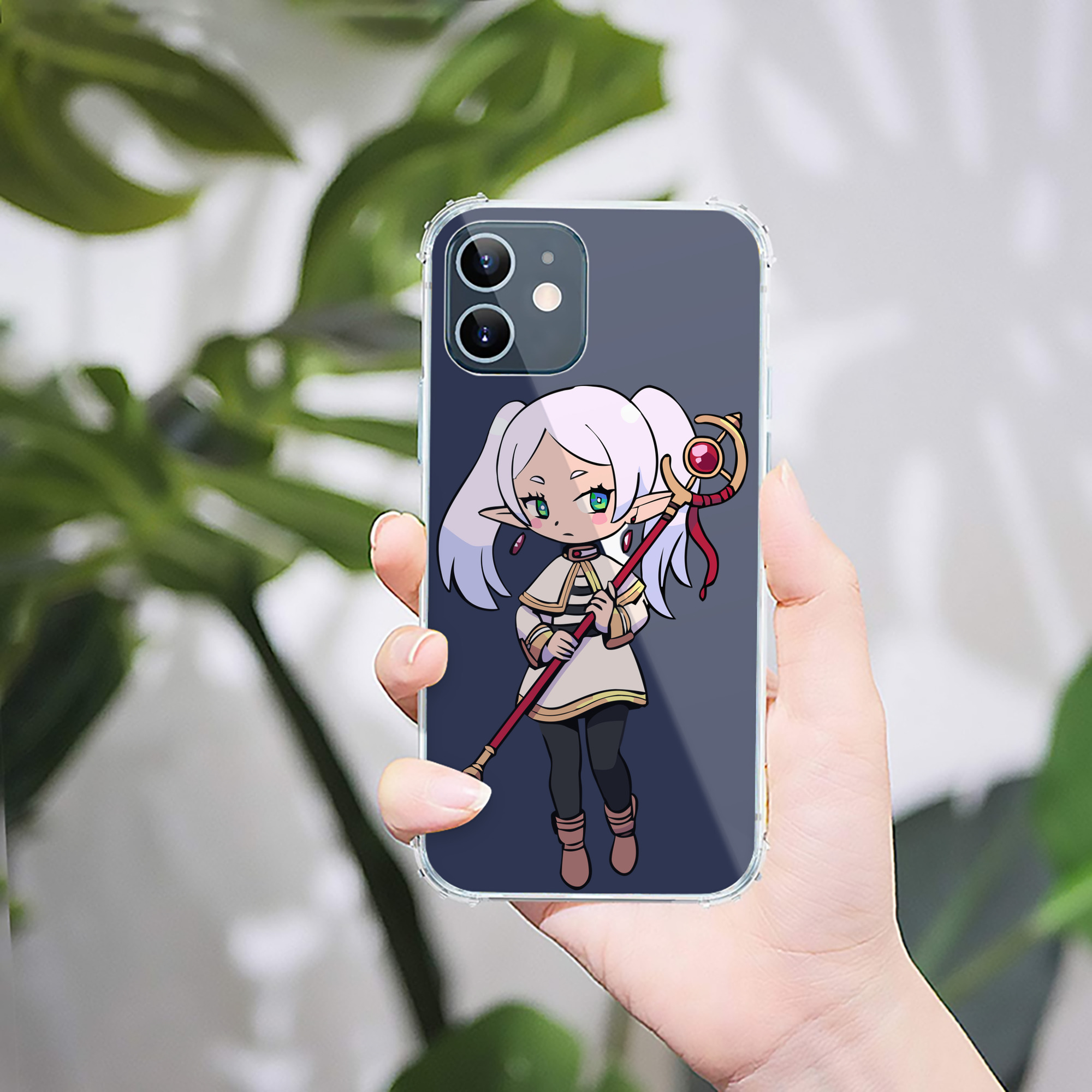 （画像用） 葬送のフリーレン Frieren 【iPhone 12シリーズ対応】透明スマホケース（クリアソフトケース）